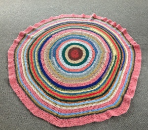 Crochet rug, op shop show off  this mum rocks
